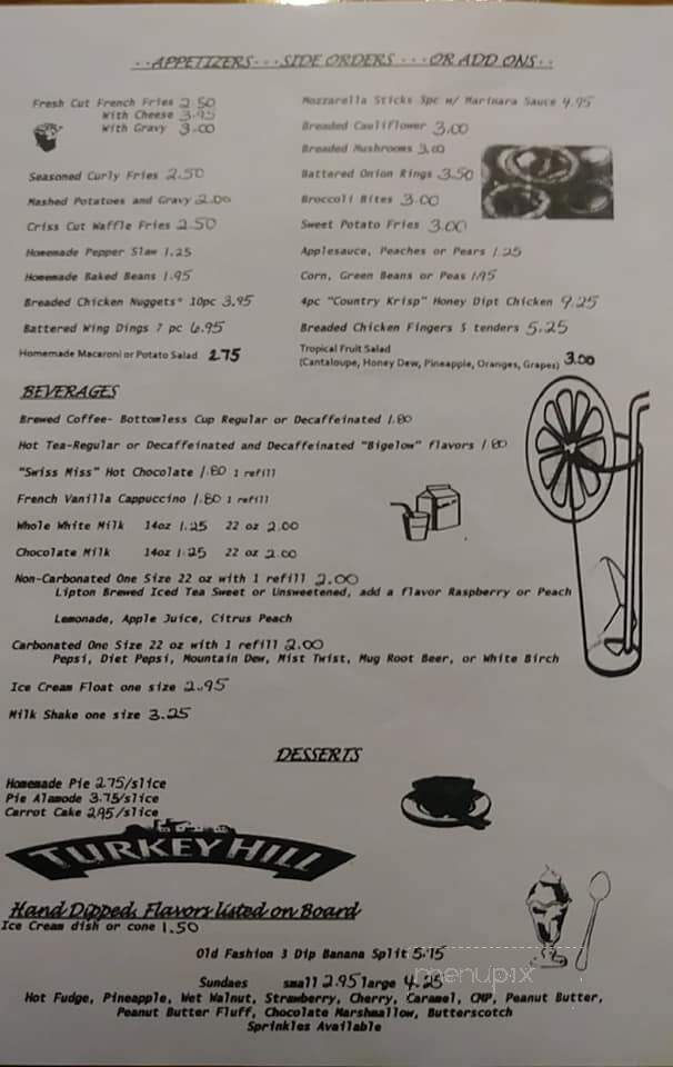 Rayauda's Restaurant - Beaver Springs, PA menu_pic