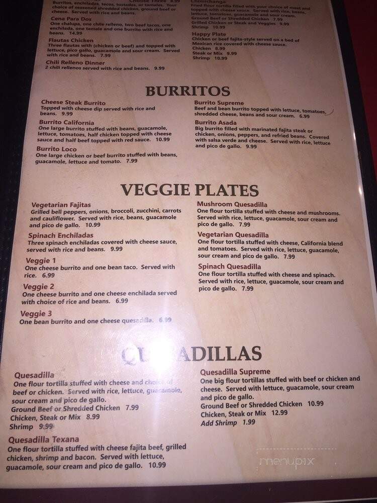 Jalapeno's Mexican Restaurant - Jackson, LA menu_pic