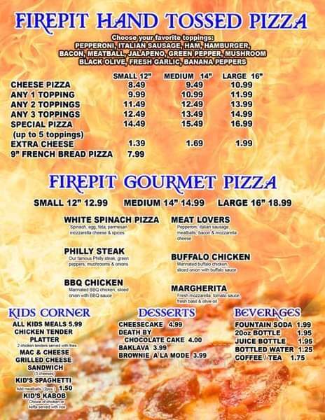 Firepit Rotisserie and Grill - Hanover, PA menu_pic