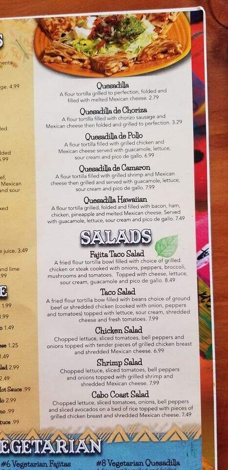 Puebla Viejo - Warren, OH menu_pic