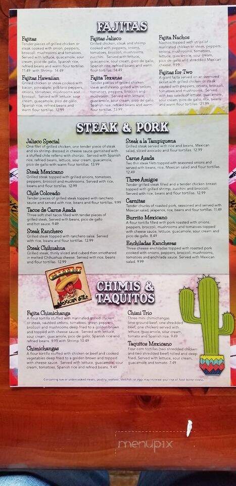 Puebla Viejo - Warren, OH menu_pic