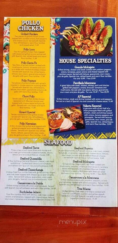 Puebla Viejo - Warren, OH menu_pic