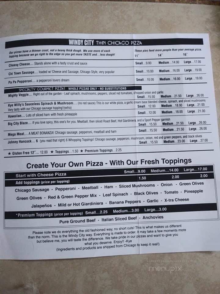 Ian & Kye's Pizza - Jensen Beach, FL menu_pic