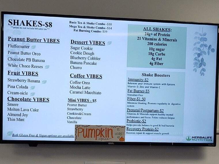 The Vibe - Hudson, NH menu_pic