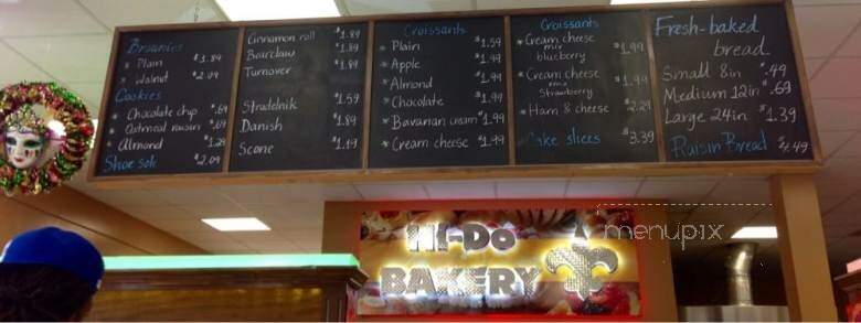 Hi Do Bakery - Terrytown, LA menu_pic