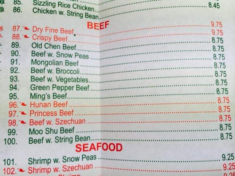 Old Chen Chinese Restaurant - Fremont, MI menu_pic