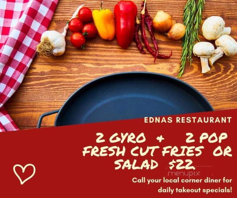 Edna's Lunch - Belle River, ON menu_pic