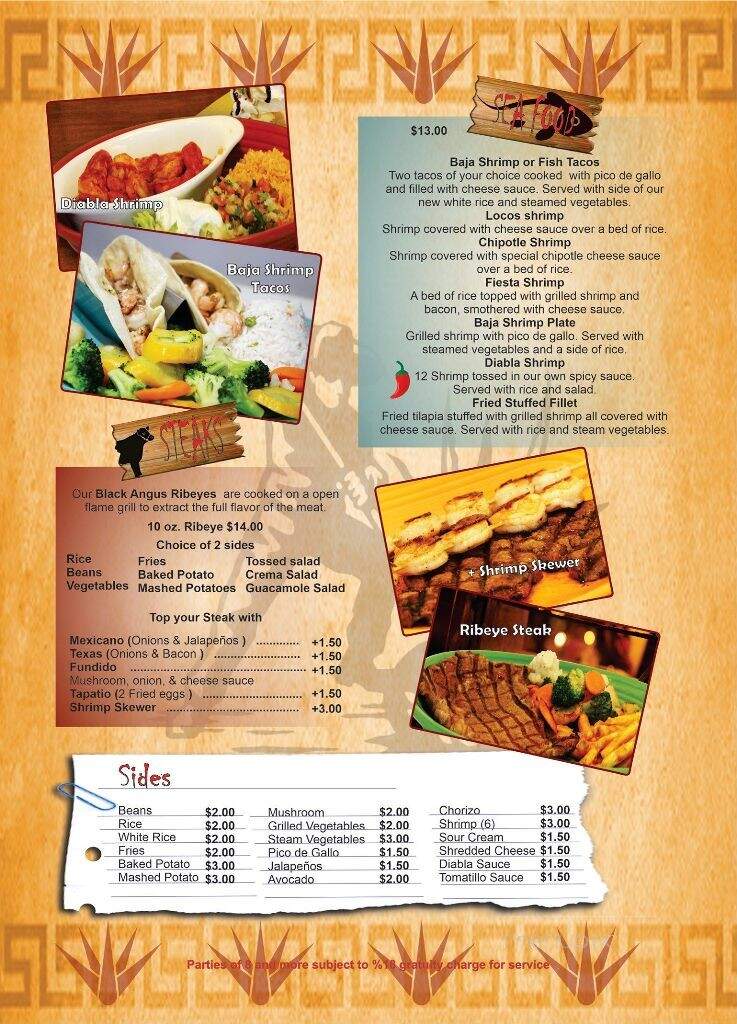 El Agave Mexican Grill of Southaven - Southaven, MS menu_pic