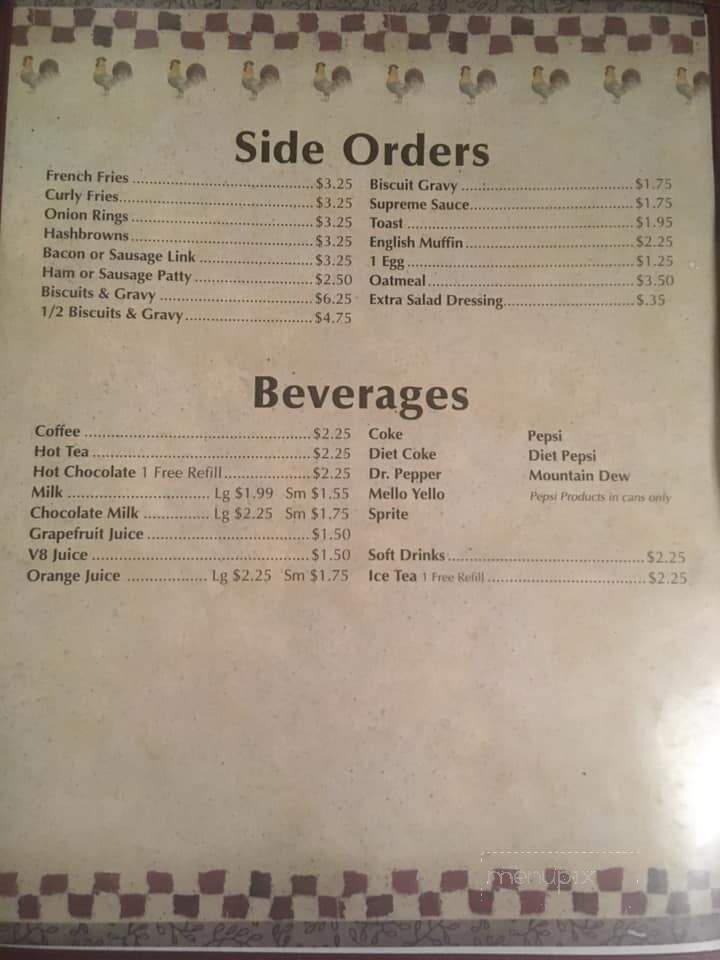 Sammy's Restaurant & Omlette - Aberdeen, SD menu_pic