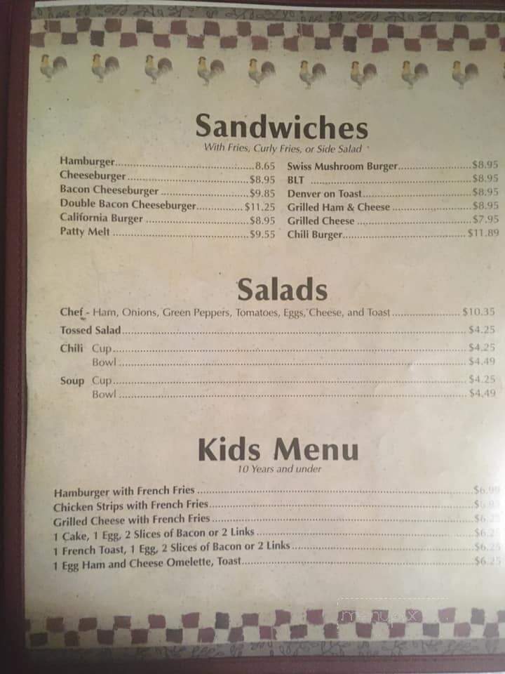 Sammy's Restaurant & Omlette - Aberdeen, SD menu_pic