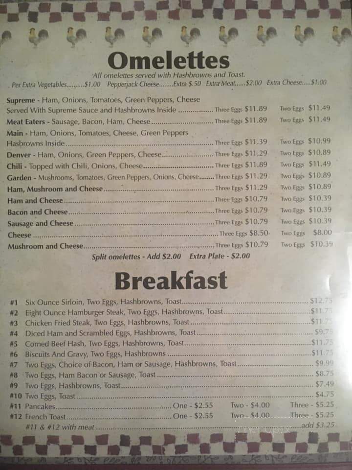 Sammy's Restaurant & Omlette - Aberdeen, SD menu_pic
