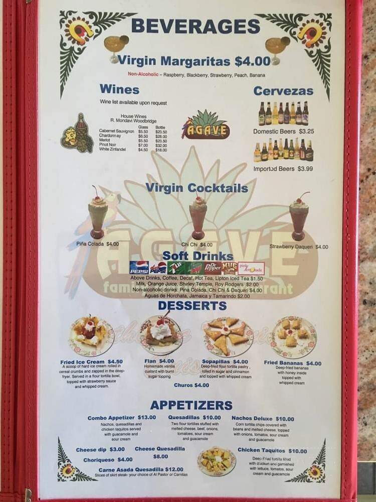 Agave - Driggs, ID menu_pic
