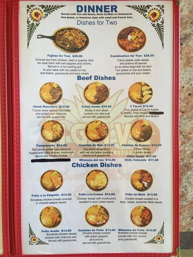 Agave - Driggs, ID menu_pic
