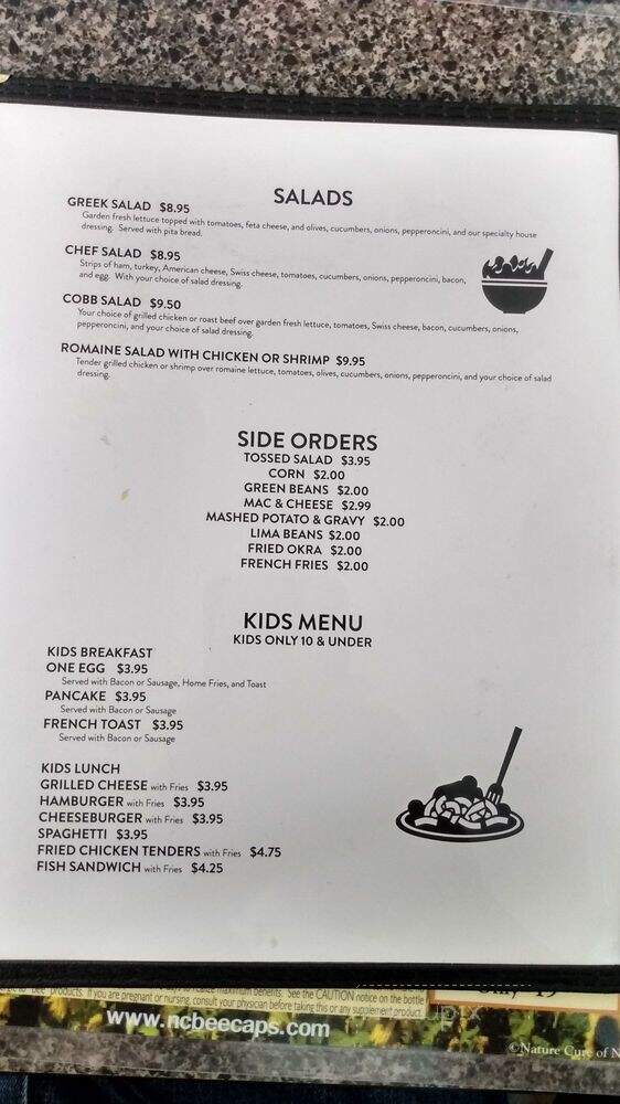 Mikes Family Restaurant - Cape Carteret, NC menu_pic