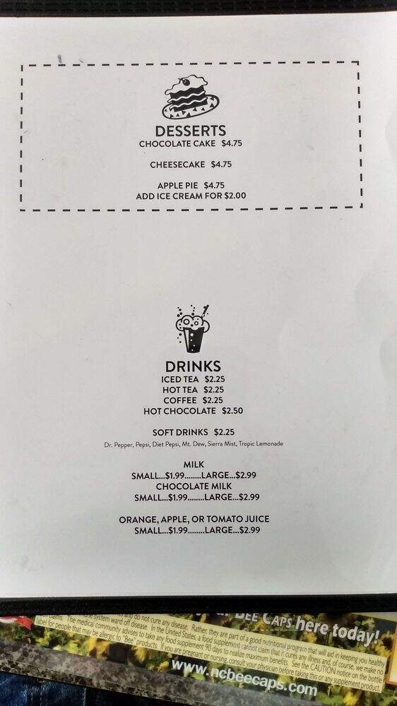 Mikes Family Restaurant - Cape Carteret, NC menu_pic