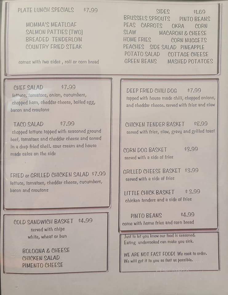 Red Rooster Cafe - Danville, KY menu_pic