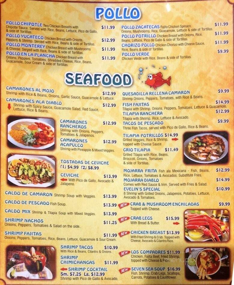 Potrillos Mexican Restaurant - Ada, OK menu_pic