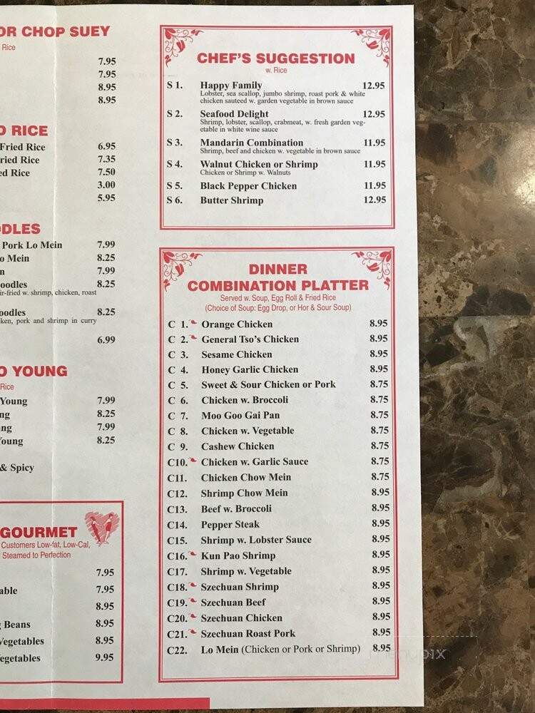 Four Seas Buffet - Brainerd, MN menu_pic