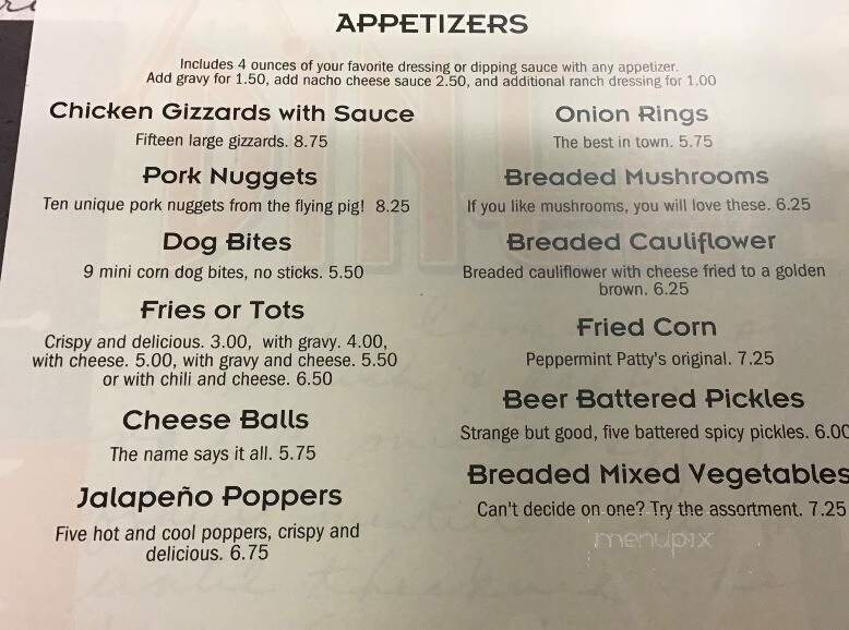 Peppermint Patty's - Anaconda, MT menu_pic