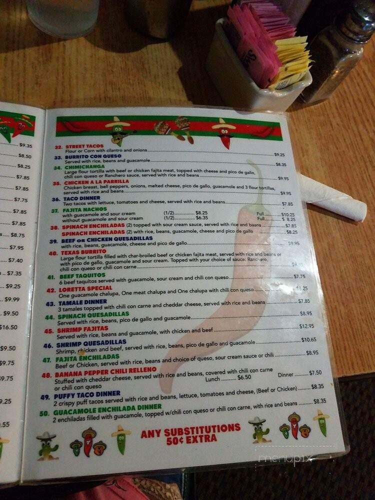 Hernandez Mexican Restaurant - Malakoff, TX menu_pic