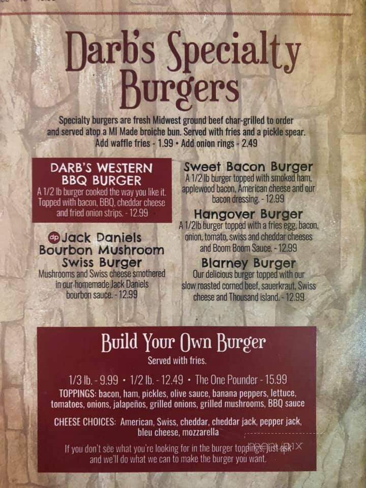 Darb's Patio - Eaton Rapids, MI menu_pic