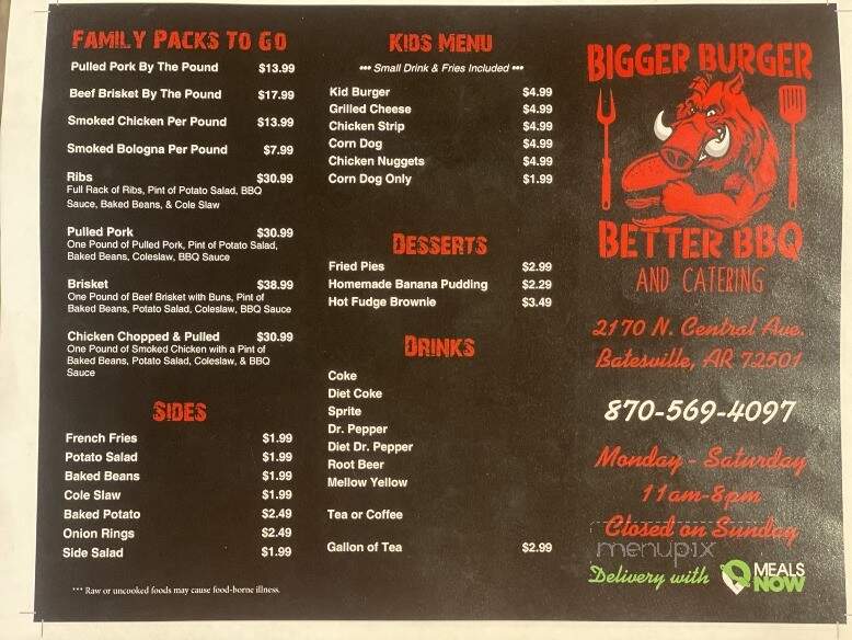 E & B Bigger Burgers - Batesville, AR