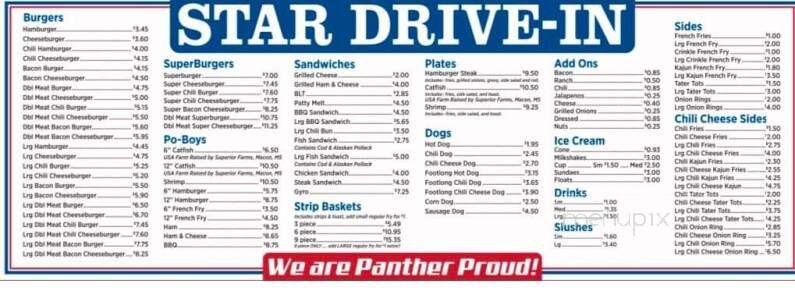 Star Drive In - Brookhaven, MS menu_pic