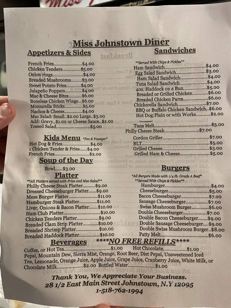 Miss Johnstown Diner - Johnstown, NY