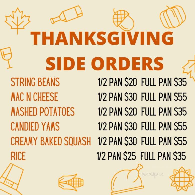 George's Drive In Restaurant - Timmonsville, SC menu_pic