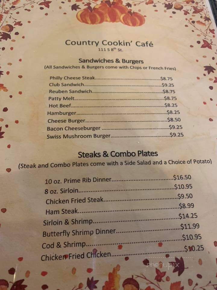 Country Cookin' Cafe - Beatrice, NE