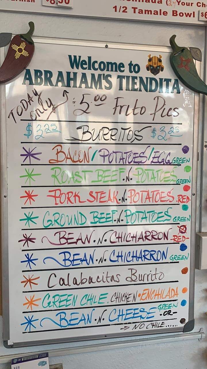 Abraham's Tiendita - Las Vegas, NM menu_pic