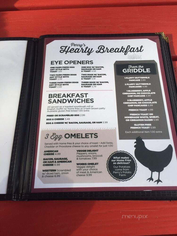 Perry's Main Street Eatery - Poultney, VT menu_pic