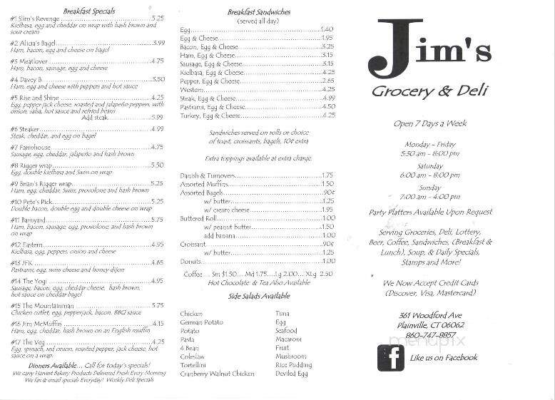 Jim's Grocery & Deli - Plainville, CT