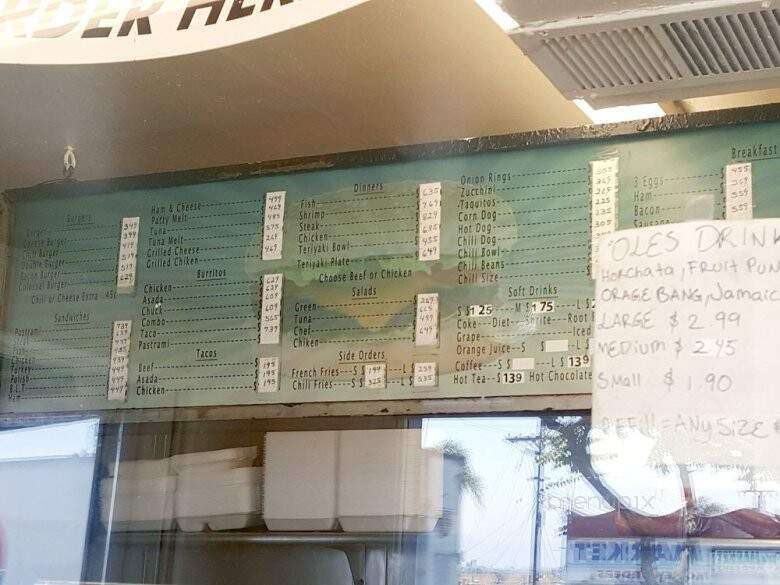 Steven's Burgers - Gardena, CA menu_pic