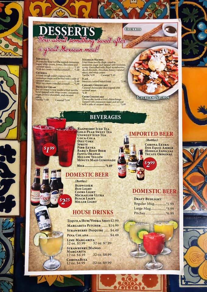 Mi Patio - Petersburg, IN menu_pic