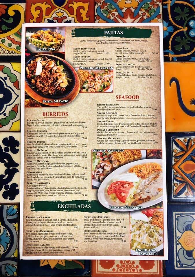 Mi Patio - Petersburg, IN menu_pic