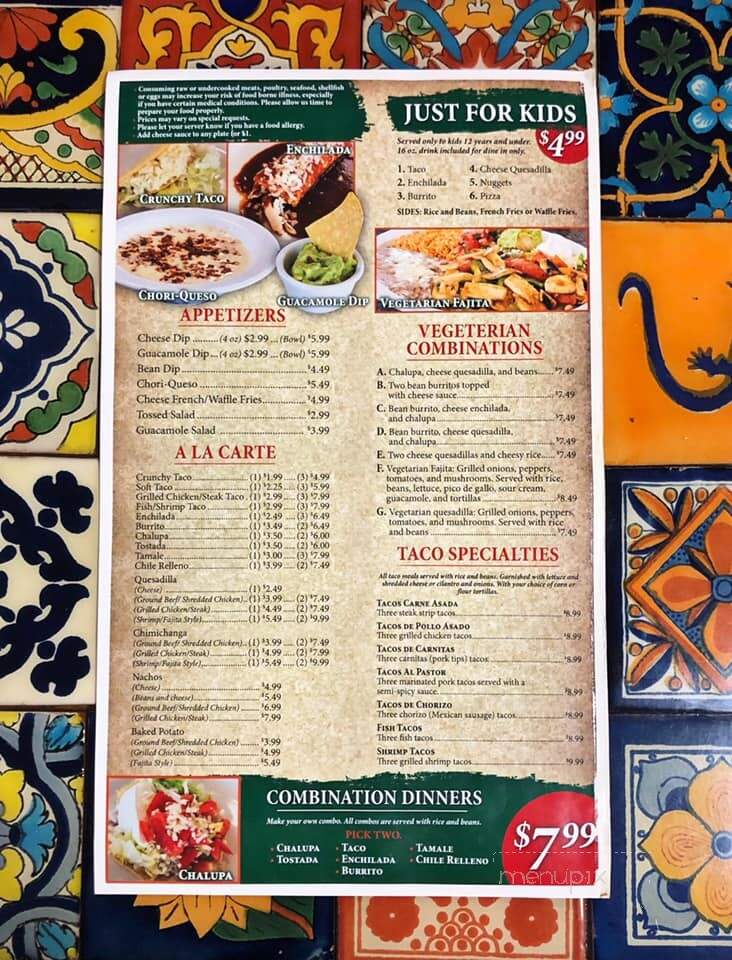 Mi Patio - Petersburg, IN menu_pic