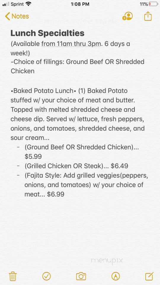 Mi Patio - Petersburg, IN menu_pic