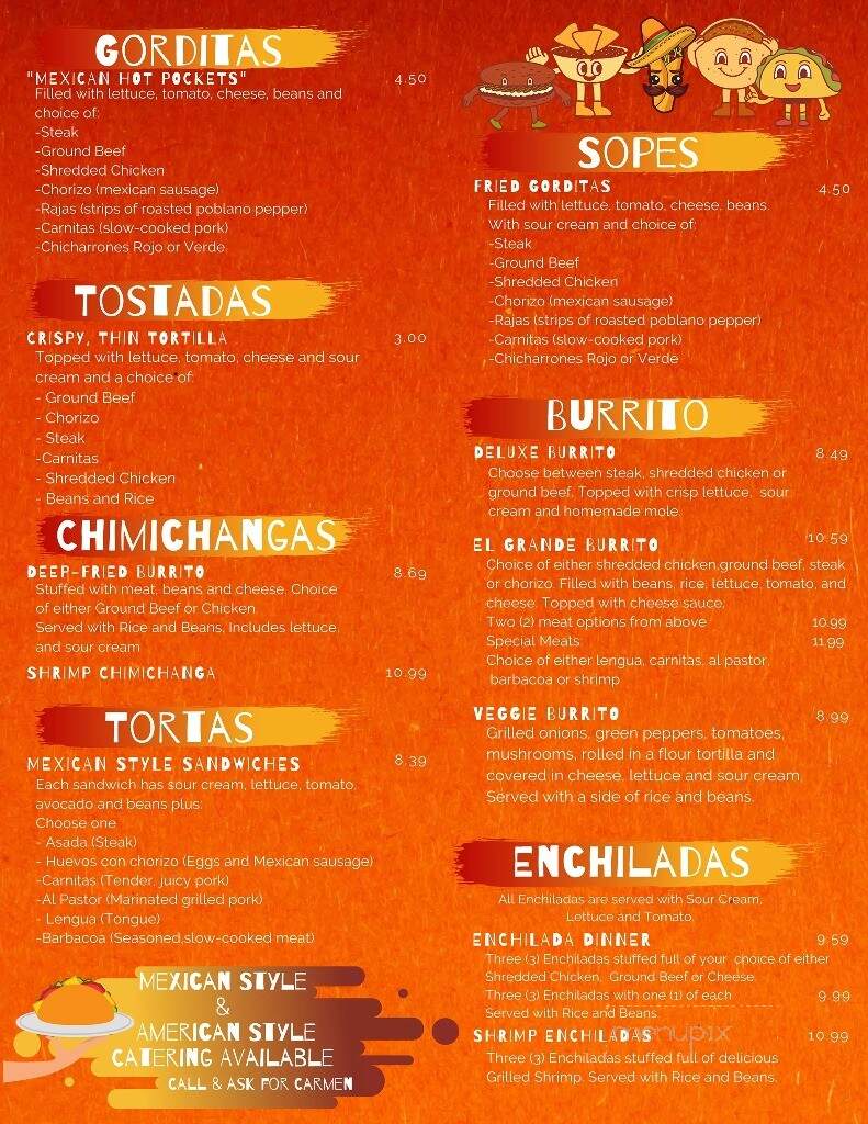 La Parilla Caliente - Bremen, IN menu_pic