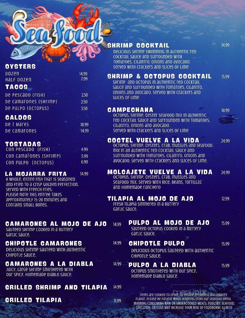 La Parilla Caliente - Bremen, IN menu_pic