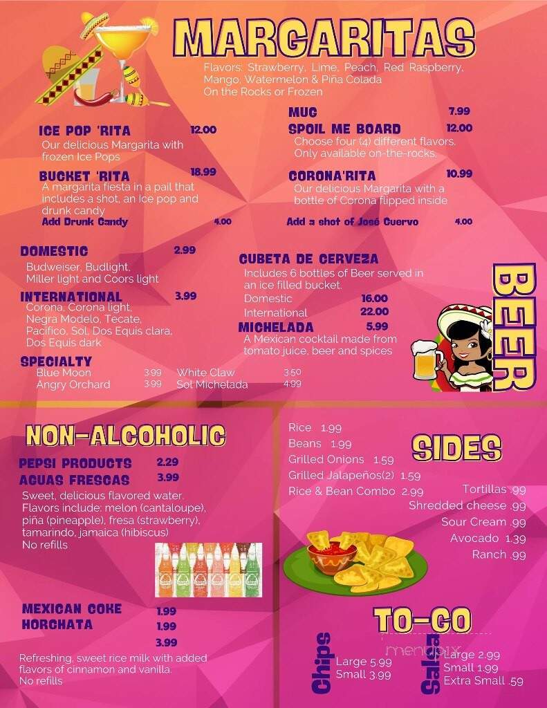 La Parilla Caliente - Bremen, IN menu_pic