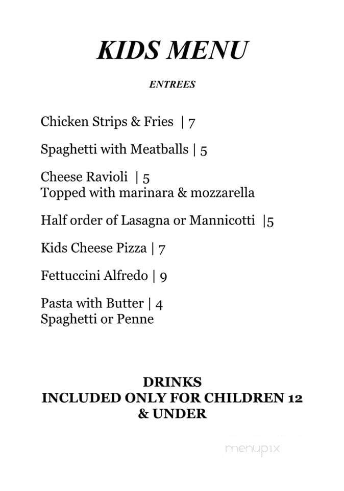 Casa Pasta - Helotes, TX menu_pic