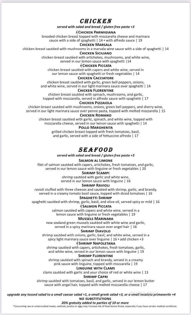 Casa Pasta - Helotes, TX menu_pic