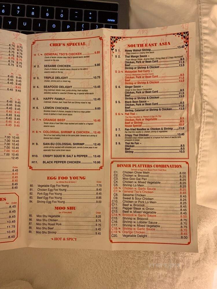China One - Clarksburg, WV menu_pic