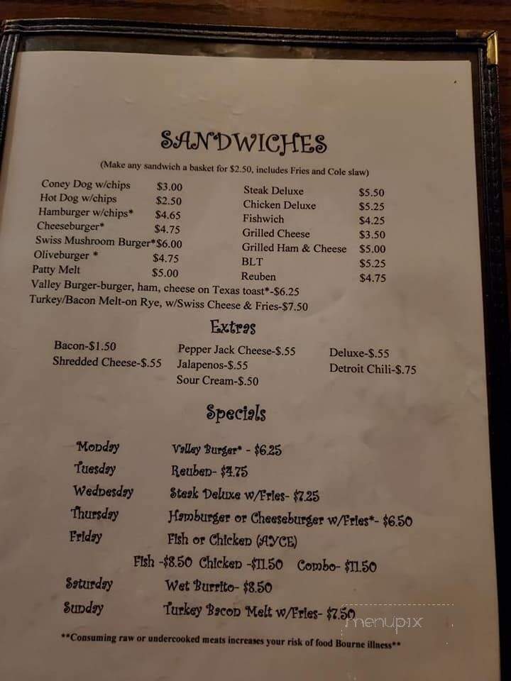 Two J's Incorporated - Nashville, MI menu_pic