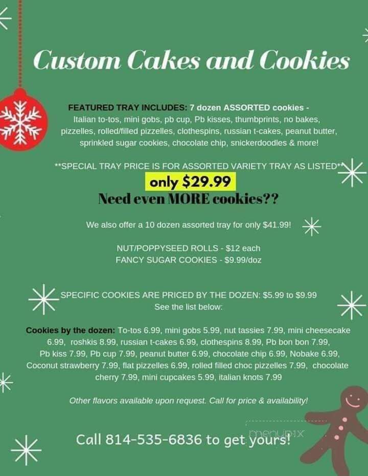 Custom Cakes & Cookies - Johnstown, PA