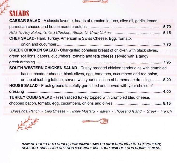 Dobb's Country Kitchen - Hallstead, PA menu_pic