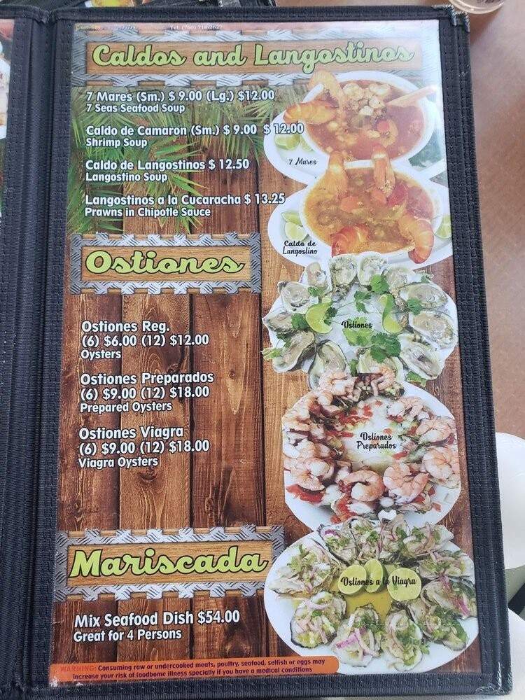 Mariscos Puerto Vallarta - Gilroy, CA menu_pic
