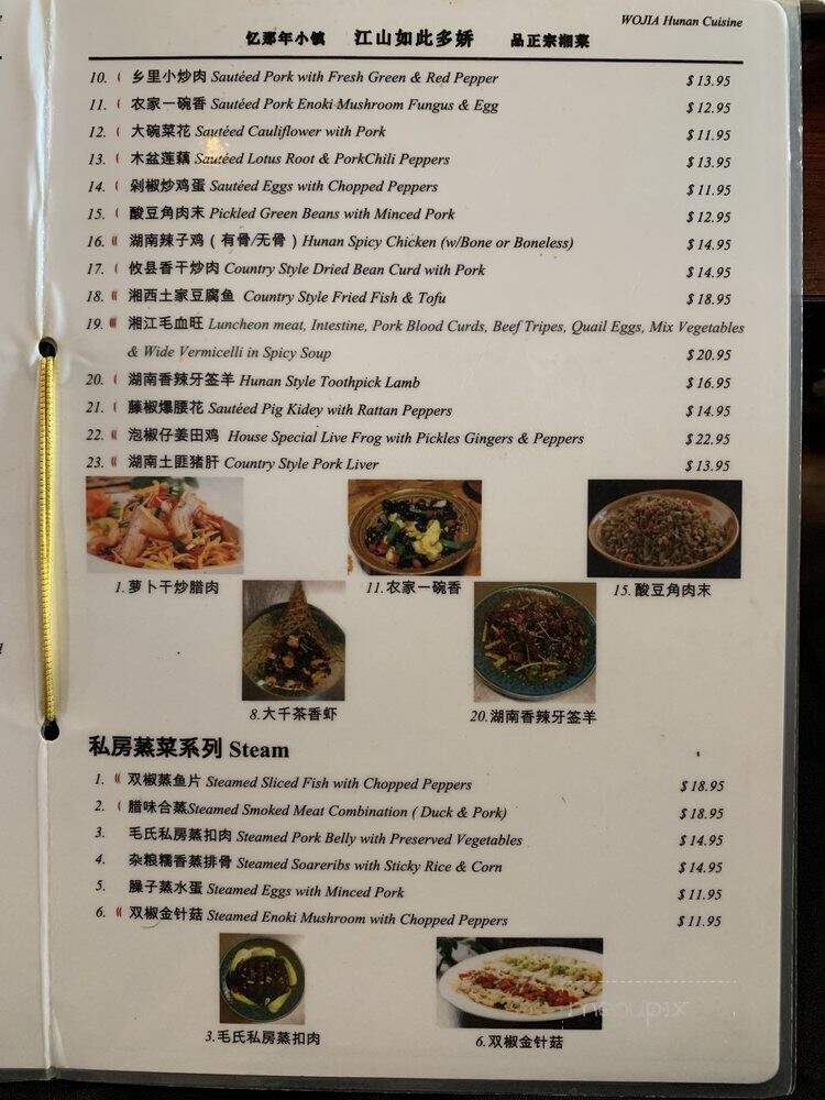 Wojia Hunan Cuisine - Albany, CA menu_pic