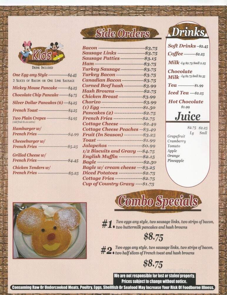 Dalia's Pancake House - Palos Hills, IL menu_pic